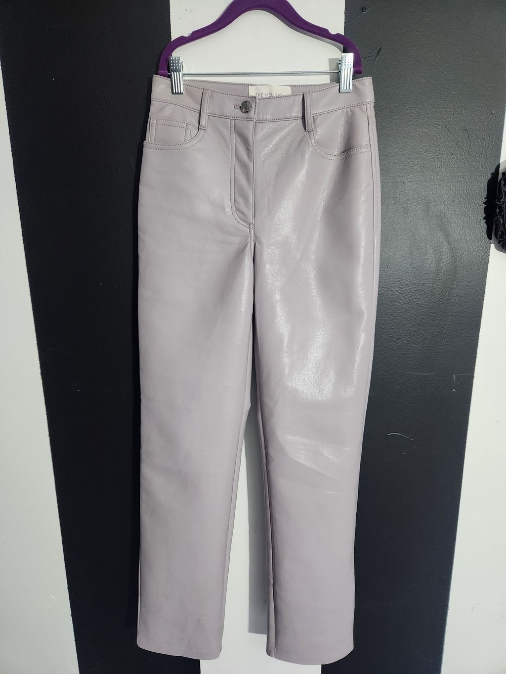 Wilfred Lilac Faux Leather Pants